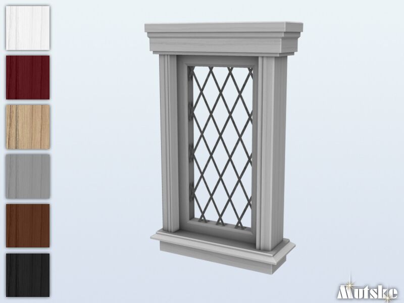 SIR Cunningham Window Counter Single 2×1 Sims 4 CC