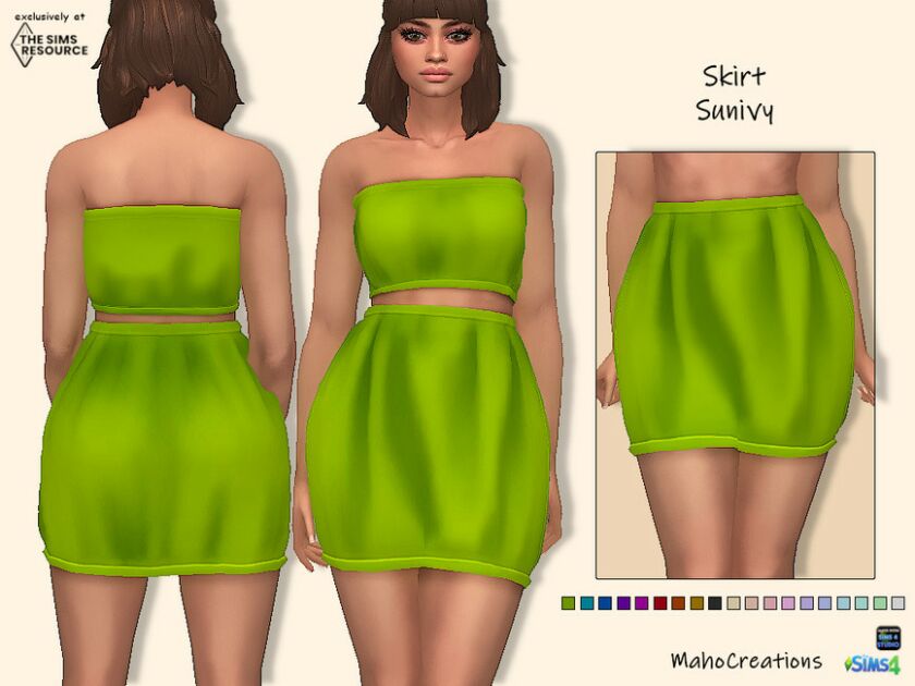 Skirt Sunivy By Mahocreations Sims 4 CC