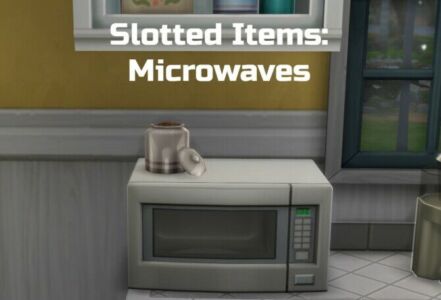 Slotted Items: Microwaves By Ilex Sims 4 CC