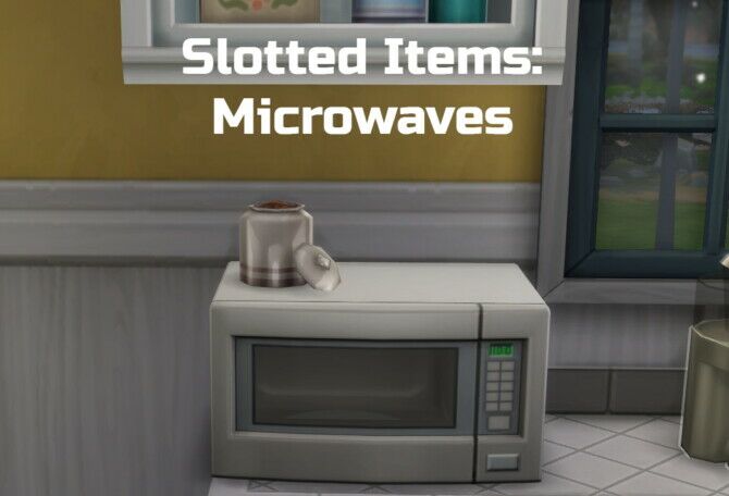 Slotted Items: Microwaves By Ilex Sims 4 CC