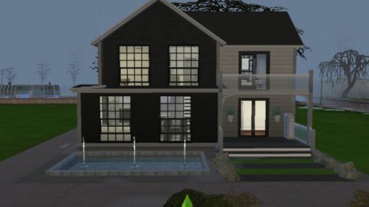 Small House + CC (Provided In The Folder) Sims 4 CC