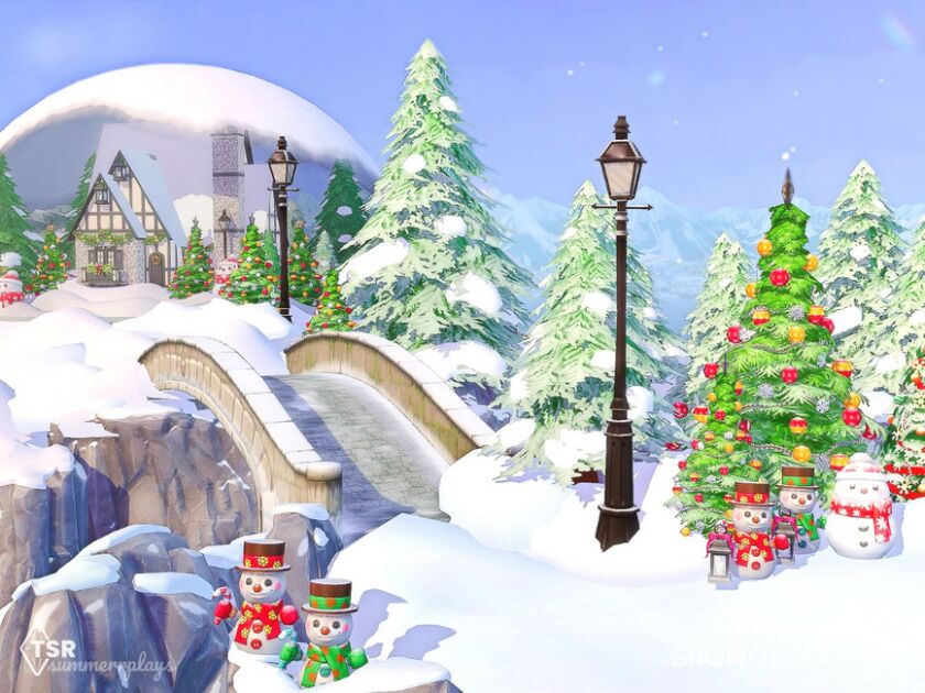 sims 4 cc snowglobe park 3