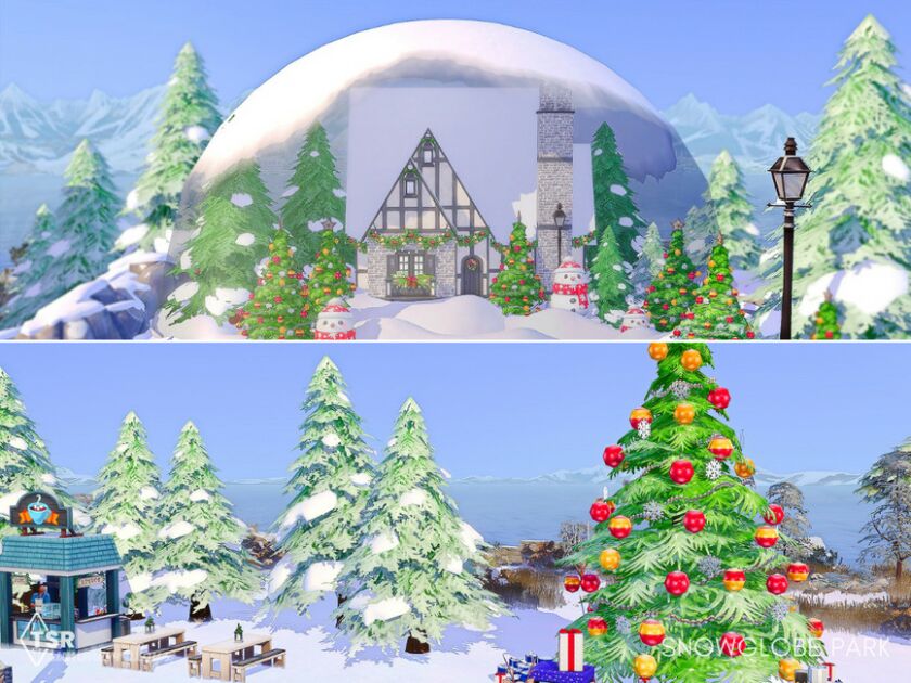 sims 4 cc snowglobe park 4