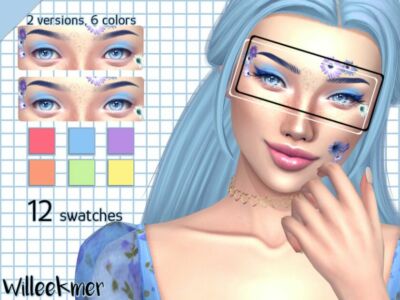 Soft Skittles Eyeshadow By Willeekmer Sims 4 CC