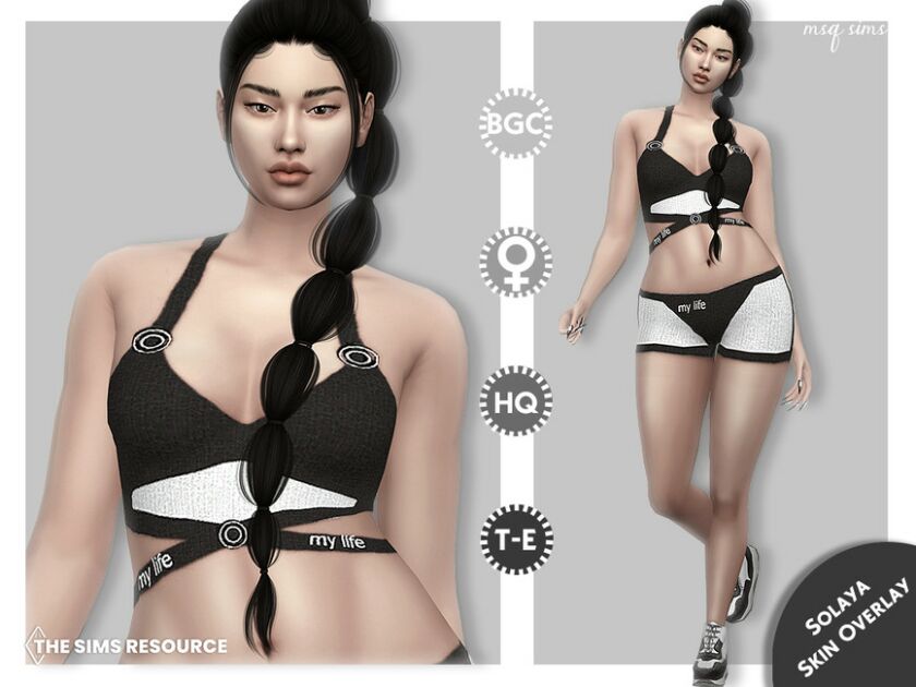 Solaya Skin Overlay By Msqsims Sims 4 CC