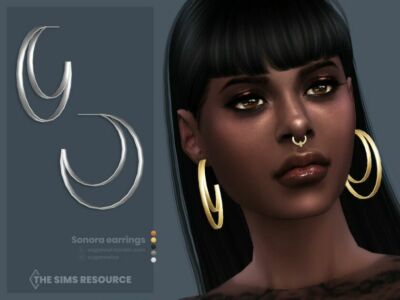 Sonora Earrings Sims 4 CC