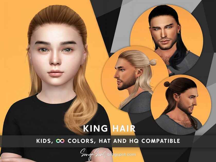 Sonyasims King Hair For Kids By Sonyasimscc Sims 4 CC