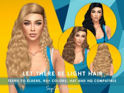 Sonyasims LET There BE Light Hair (Patreon Early Access) By Sonyasimscc Sims 4 CC