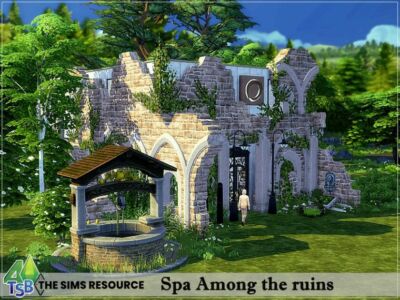 SPA Among The Ruins || Industrial || NO CC By Bozena Sims 4 CC