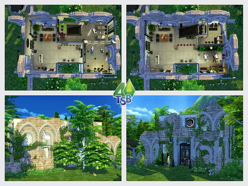 sims 4 cc spa among the ruins industrial no cc by bozena 3