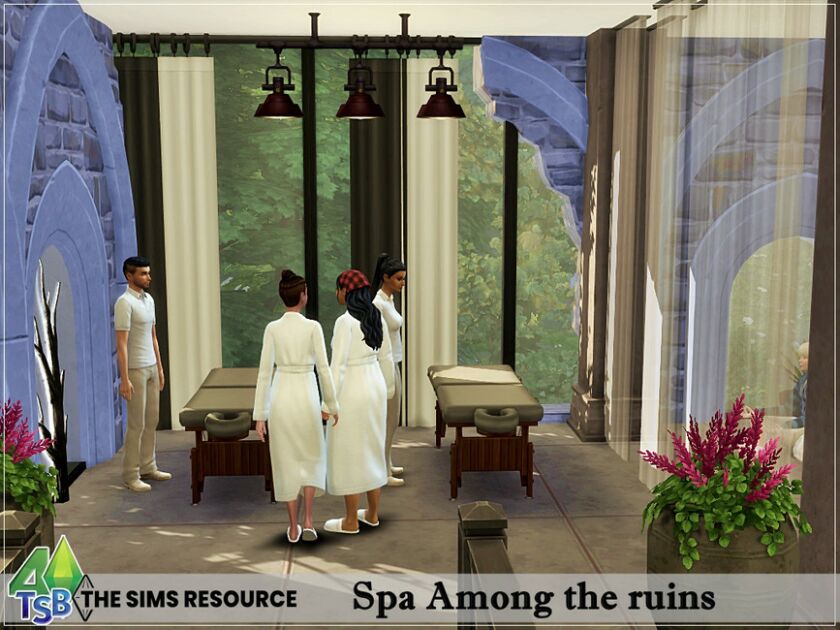 sims 4 cc spa among the ruins industrial no cc by bozena 5