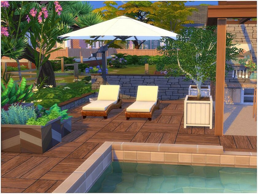 sims 4 cc spring yard by lotsbymanal 3