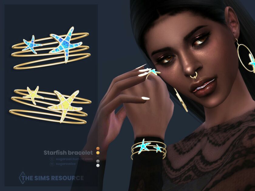 Starfish Bracelet Sims 4 CC