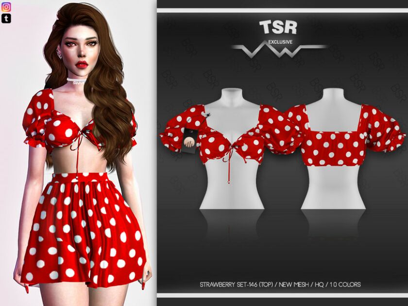 Starwberry SET-146 (TOP) BD513 By Busra-Tr Sims 4 CC