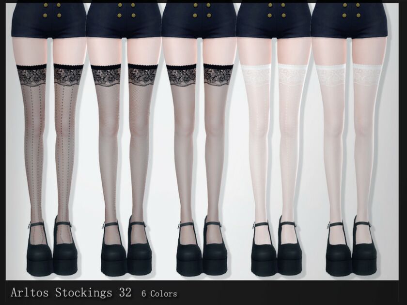 Stockings 32 By Arltos Sims 4 CC