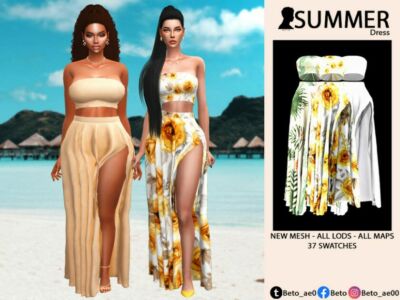 Summer (Dress) Sims 4 CC