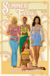 Summer Flow CC Pack Sims 4 CC