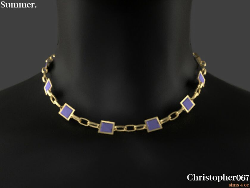 sims 4 cc summer necklace christopher067 by christopher067 3