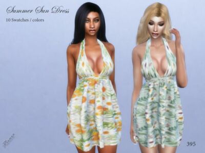 Summer SUN Dress By Pizazz Sims 4 CC