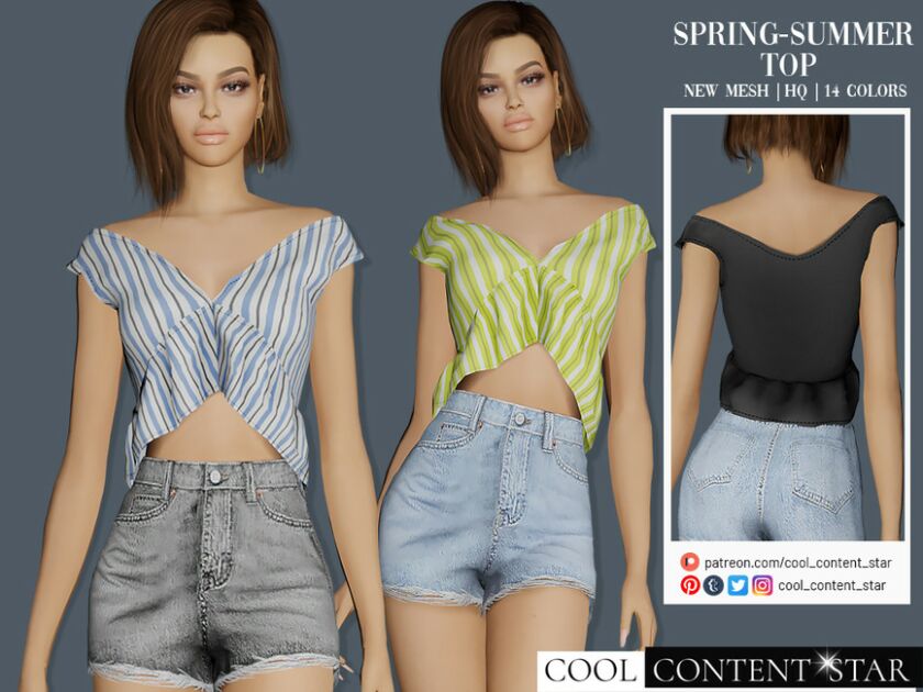 Summer TOP Sims 4 CC