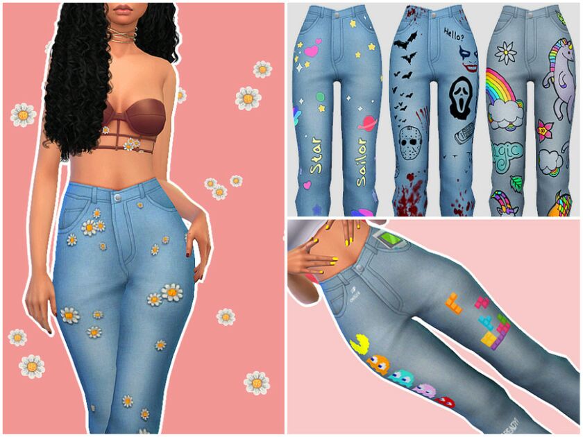 Sunshine | Jeans By Saruin Sims 4 CC