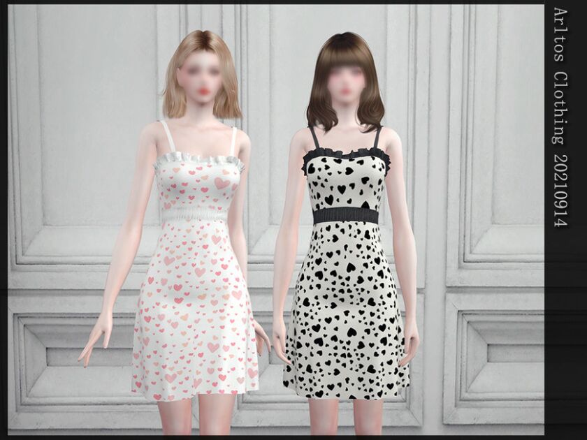 Sweet Prints Dress / 20210914 Sims 4 CC