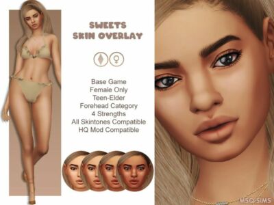 Sweets Skin Overlay By Msqsims Sims 4 CC