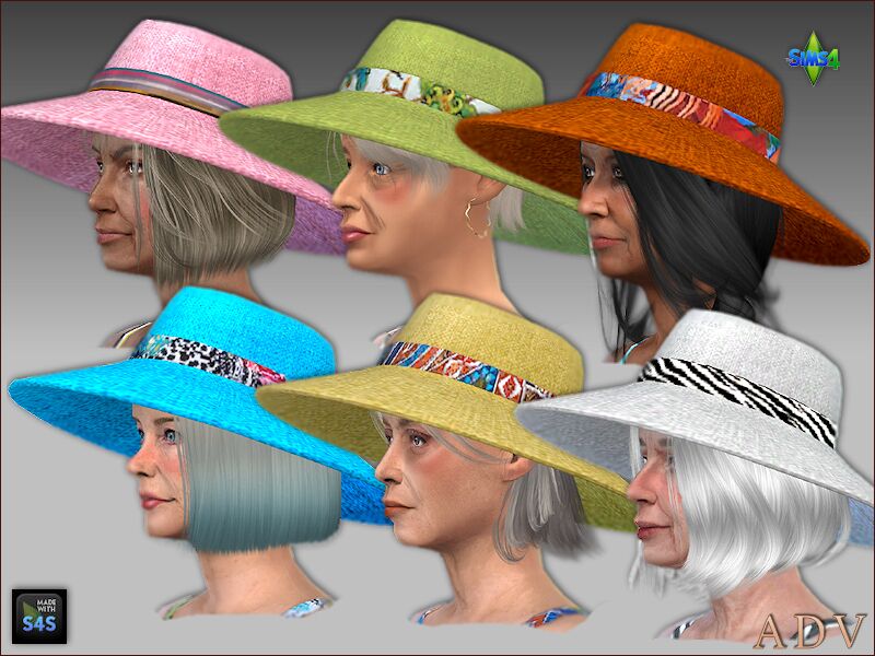 sims 4 cc swimsuits and hats for seniors 4