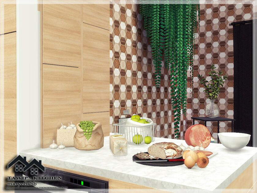 sims 4 cc tawip kitchen by marychabb 4