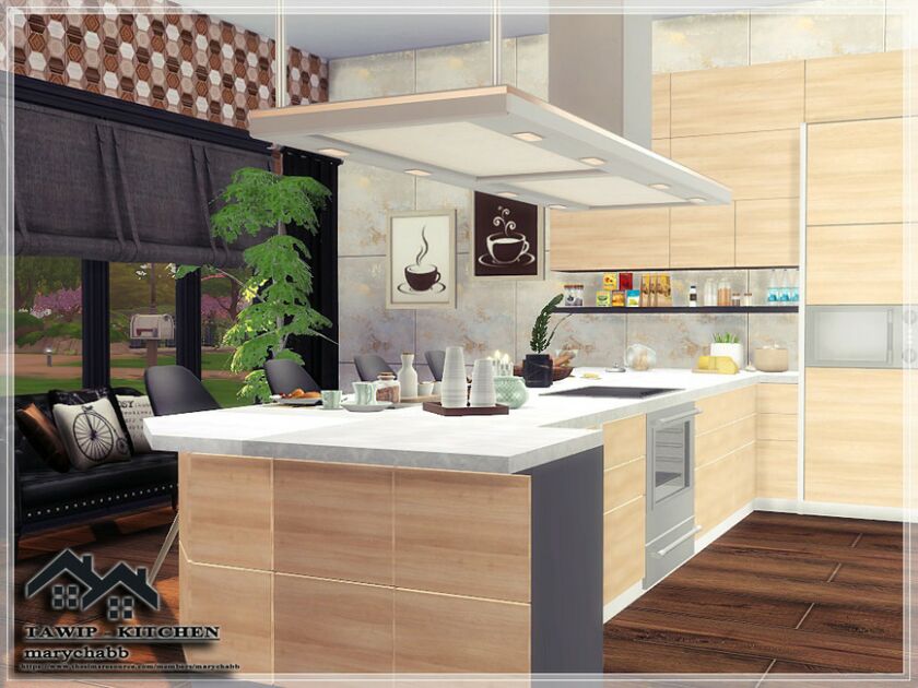 sims 4 cc tawip kitchen by marychabb 5