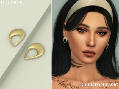 Teardrop Earrings / Christopher067 Sims 4 CC