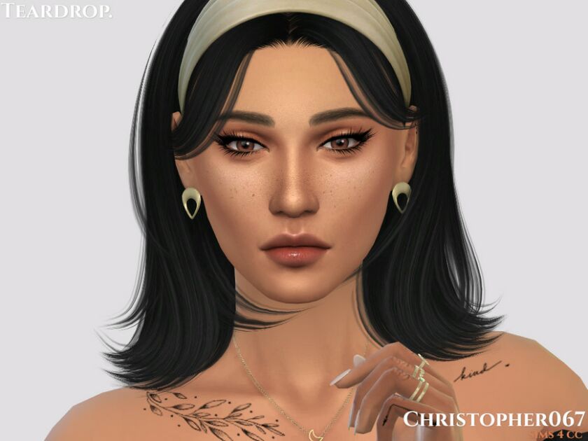 sims 4 cc teardrop earrings christopher067 by christopher067 2