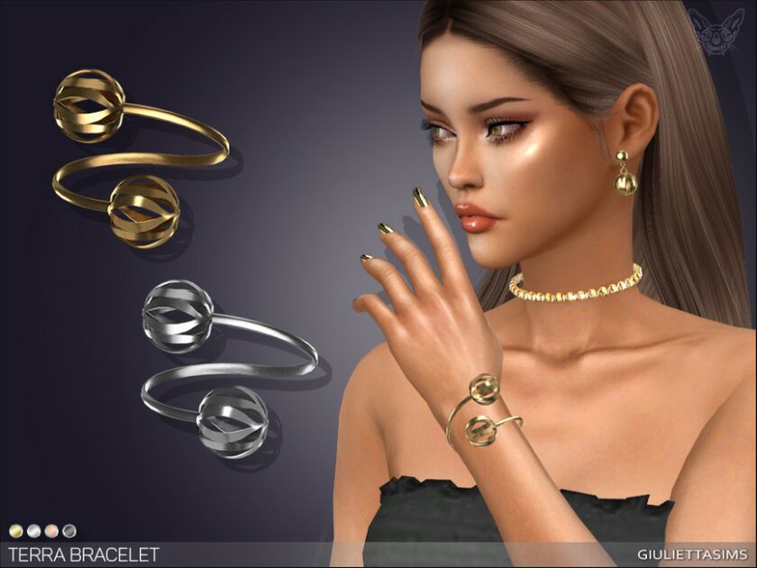 Terra Bracelet (Right Wrist) By Feyona Sims 4 CC