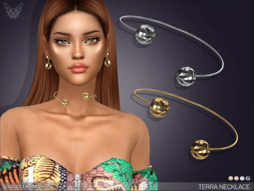 Terra Choker By Feyona Sims 4 CC