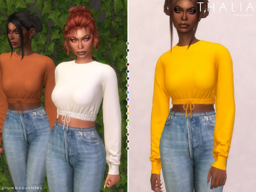 Thalia | Sweater Sims 4 CC