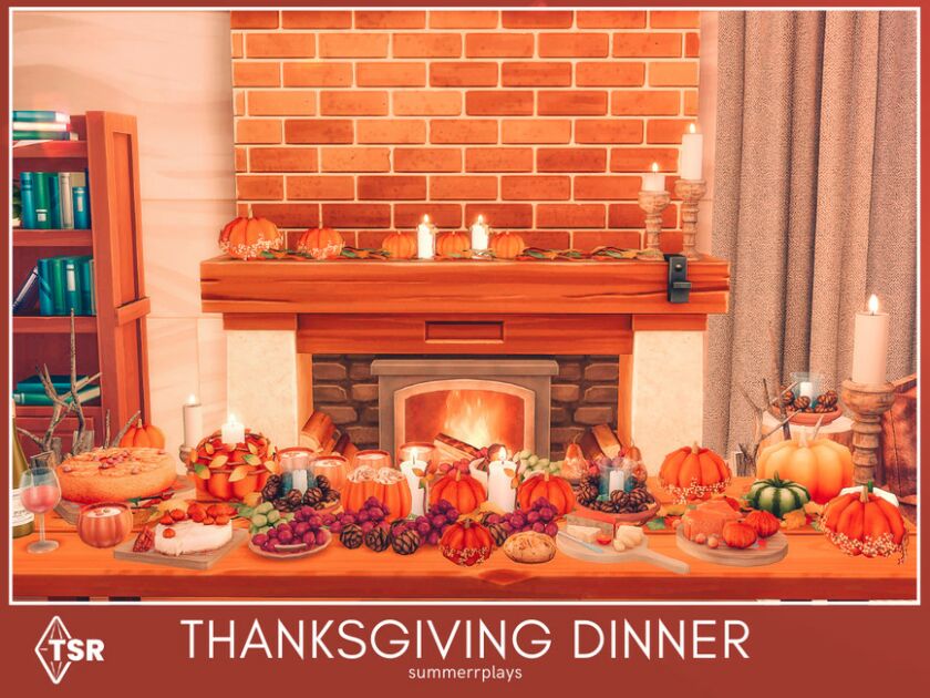 Thanksgiving Dinner – Room Sims 4 CC