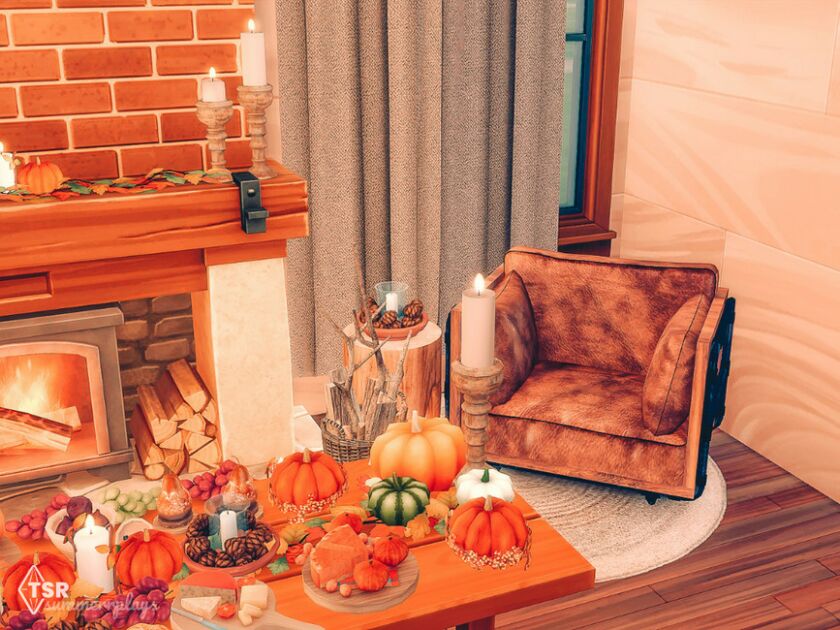 sims 4 cc thanksgiving dinner room tsr cc only 4