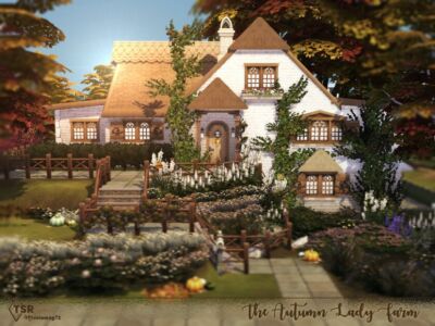 The Autumn Lady Farm NO CC By Moniamay72 Sims 4 CC