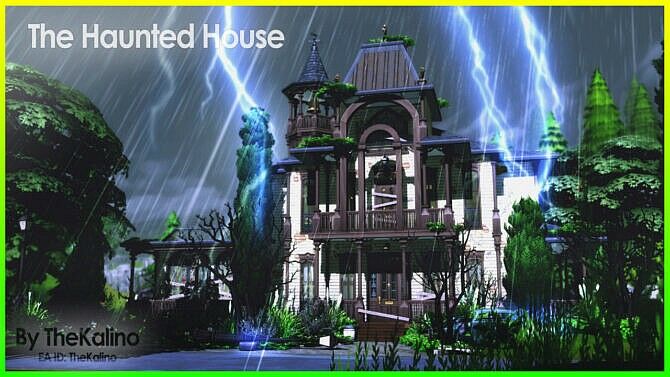 The Haunted House By Kalino Sims 4 CC