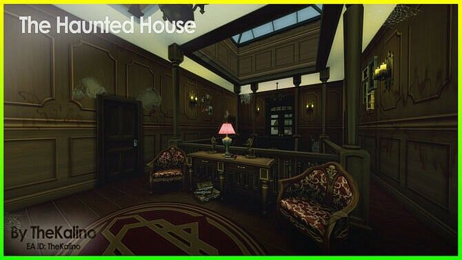 sims 4 cc the haunted house by kalino 2