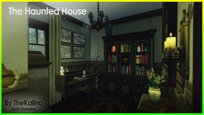 sims 4 cc the haunted house by kalino 3