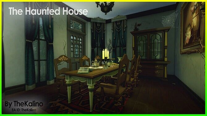 sims 4 cc the haunted house by kalino 4