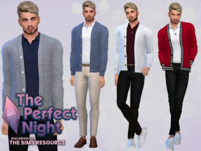 The Perfect Night Baretto Cardigan TOP By Mclaynesims Sims 4 CC