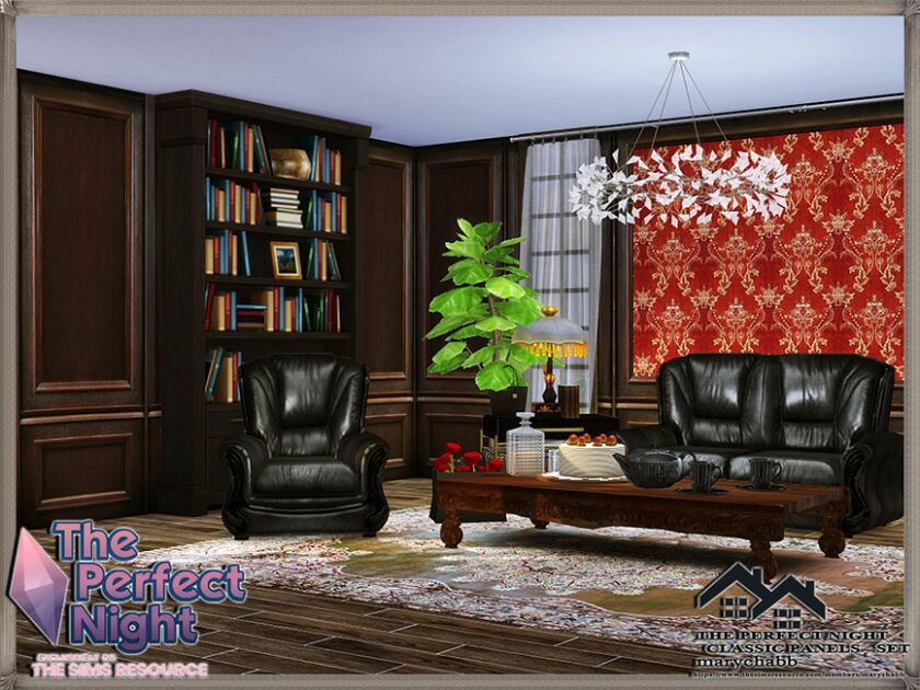 sims 4 cc the perfect night classic panels set by marychabb 2