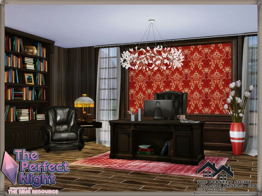 sims 4 cc the perfect night classic panels set by marychabb 3