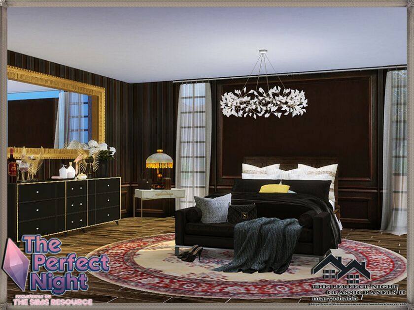 sims 4 cc the perfect night classic panels set by marychabb 4