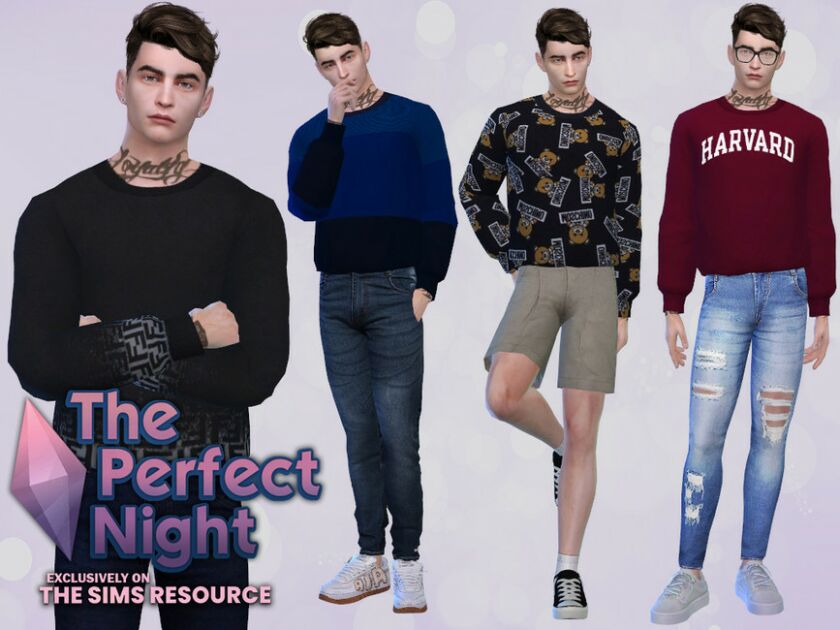 The Perfect Night Granz Tucked Sweater By Mclaynesims Sims 4 CC