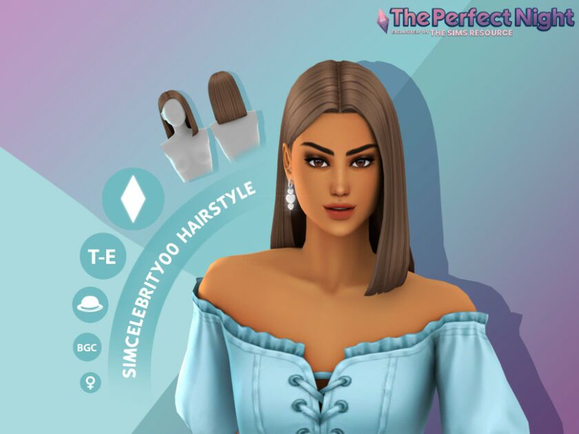 The Perfect Night – Lexi Hairstyle Sims 4 CC