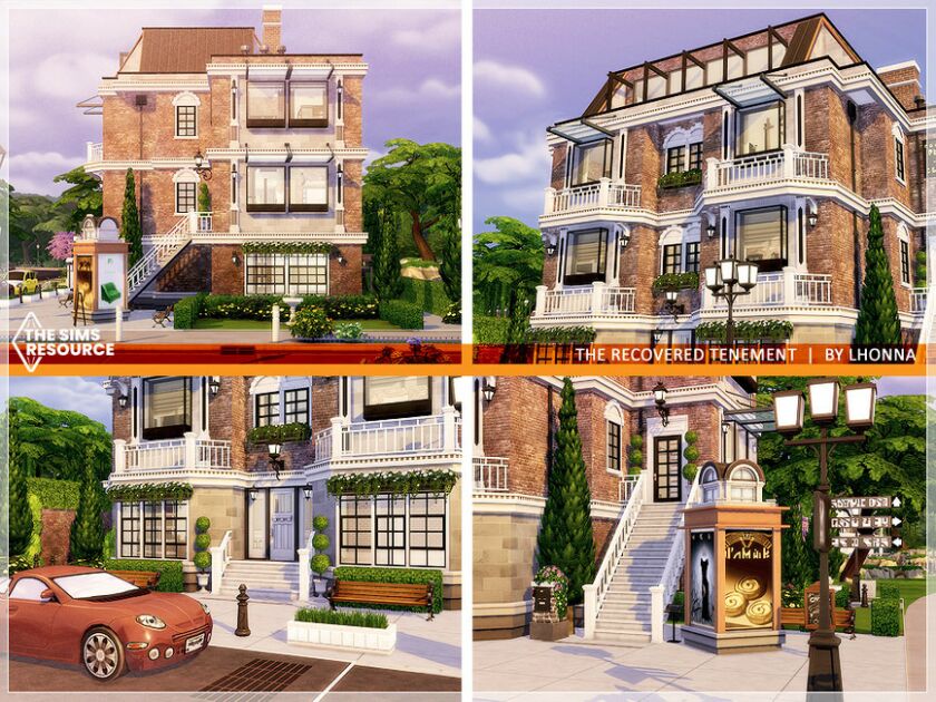 sims 4 cc the recovered tenement no cc by lhonna 3