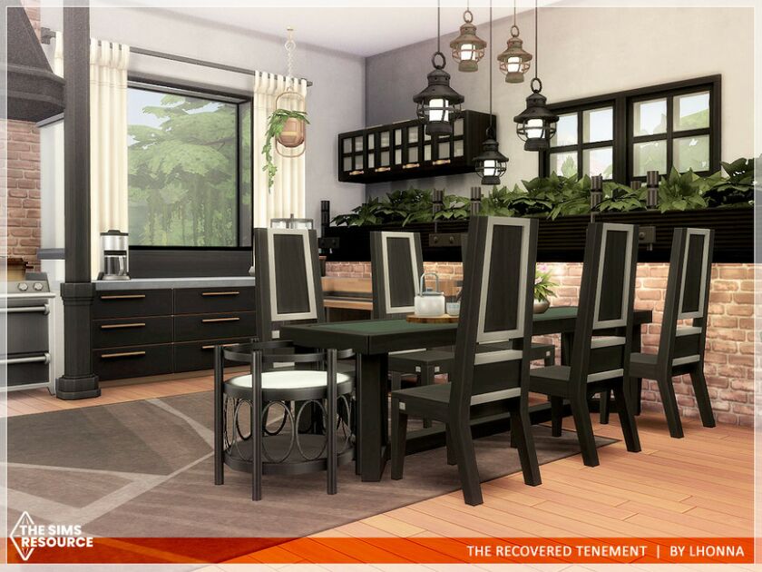 sims 4 cc the recovered tenement no cc by lhonna 7